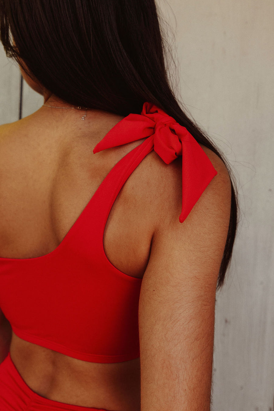 Biarritz asymmetrical headband - Passion red 